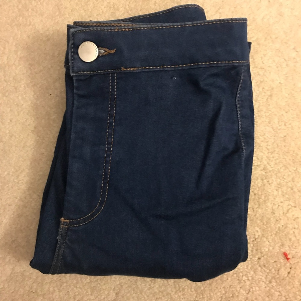 Topshop High Waisted Joni Moto Jeans